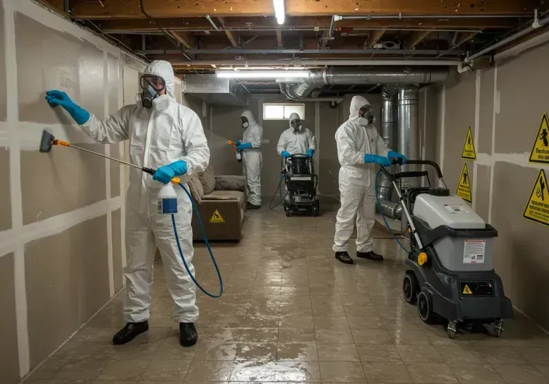 Basement Moisture Removal and Structural Drying process in Chetopa, KS